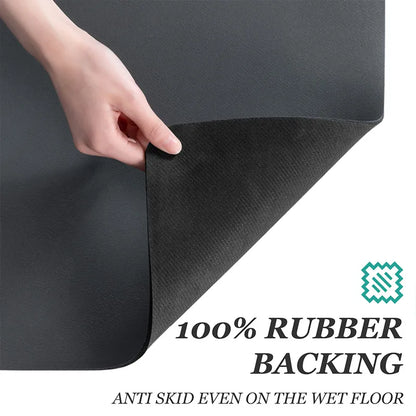 Highly Absorbent, Anti-Slip Kitchen Drying Mat