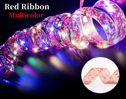 Christmas Ribbon Fairy Lights